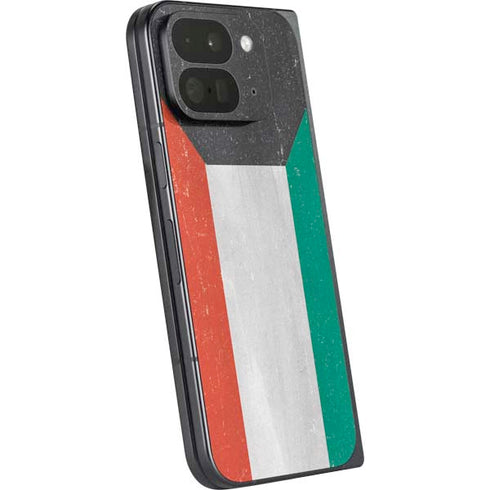 Kuwait Flag Distressed Google Pixel 9 Pro Fold Skin